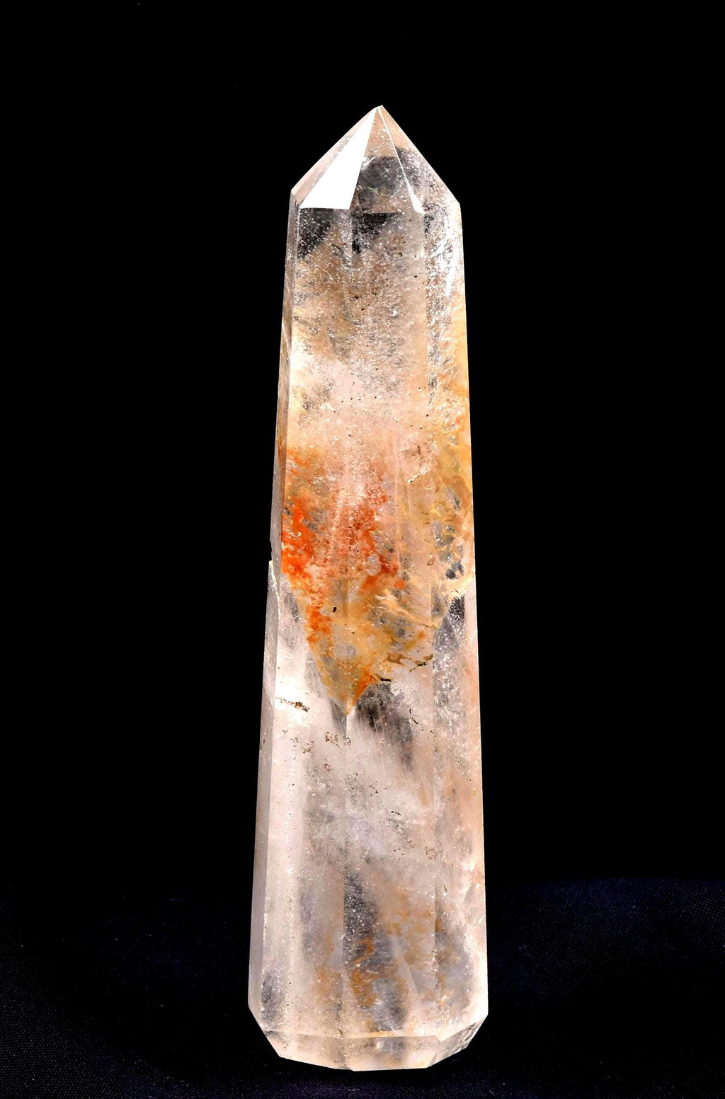 Himalayan Red   agnitite  obelisk meditative  Spiritual spark of supra mental transformation   # 7625