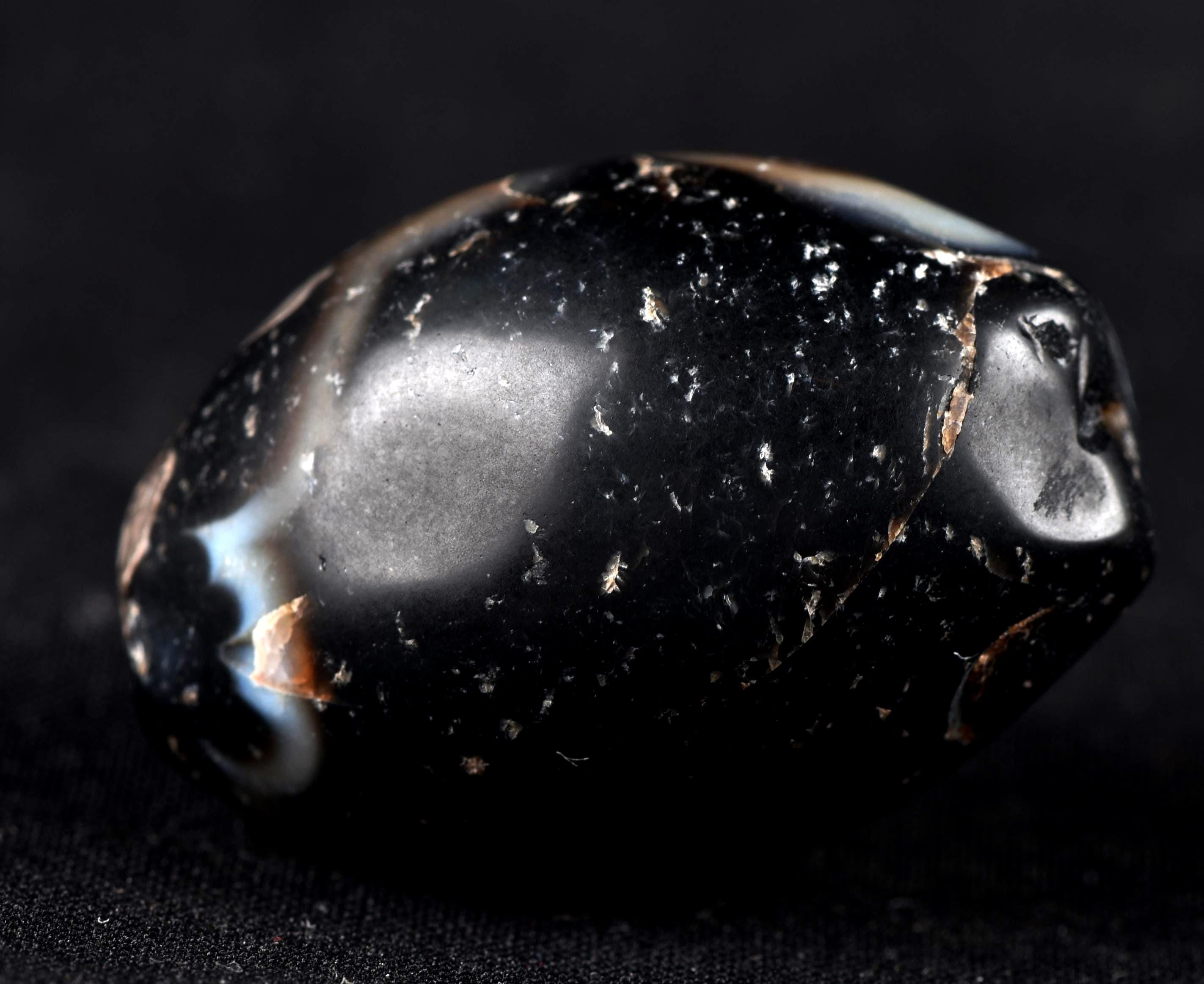 Mystic old  Sulemani  stone/dzi bead / bhaisajyaguru  shaman protection reach patina  #7813