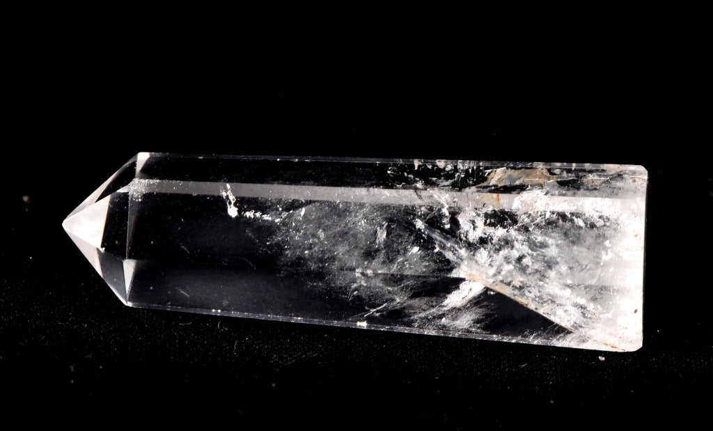 Himalayan wisdom quartz  6 sided   devic mirror obelisk wand   7802