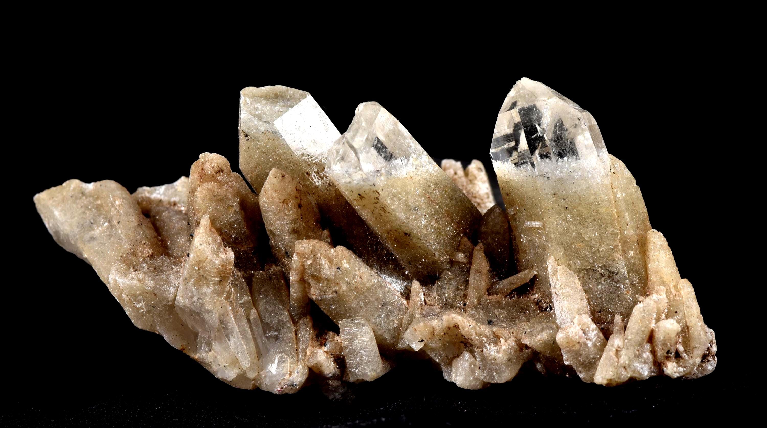 Himalayan green chlorite ice quartz nirvana deep buried in ice growth interference crystal #7613