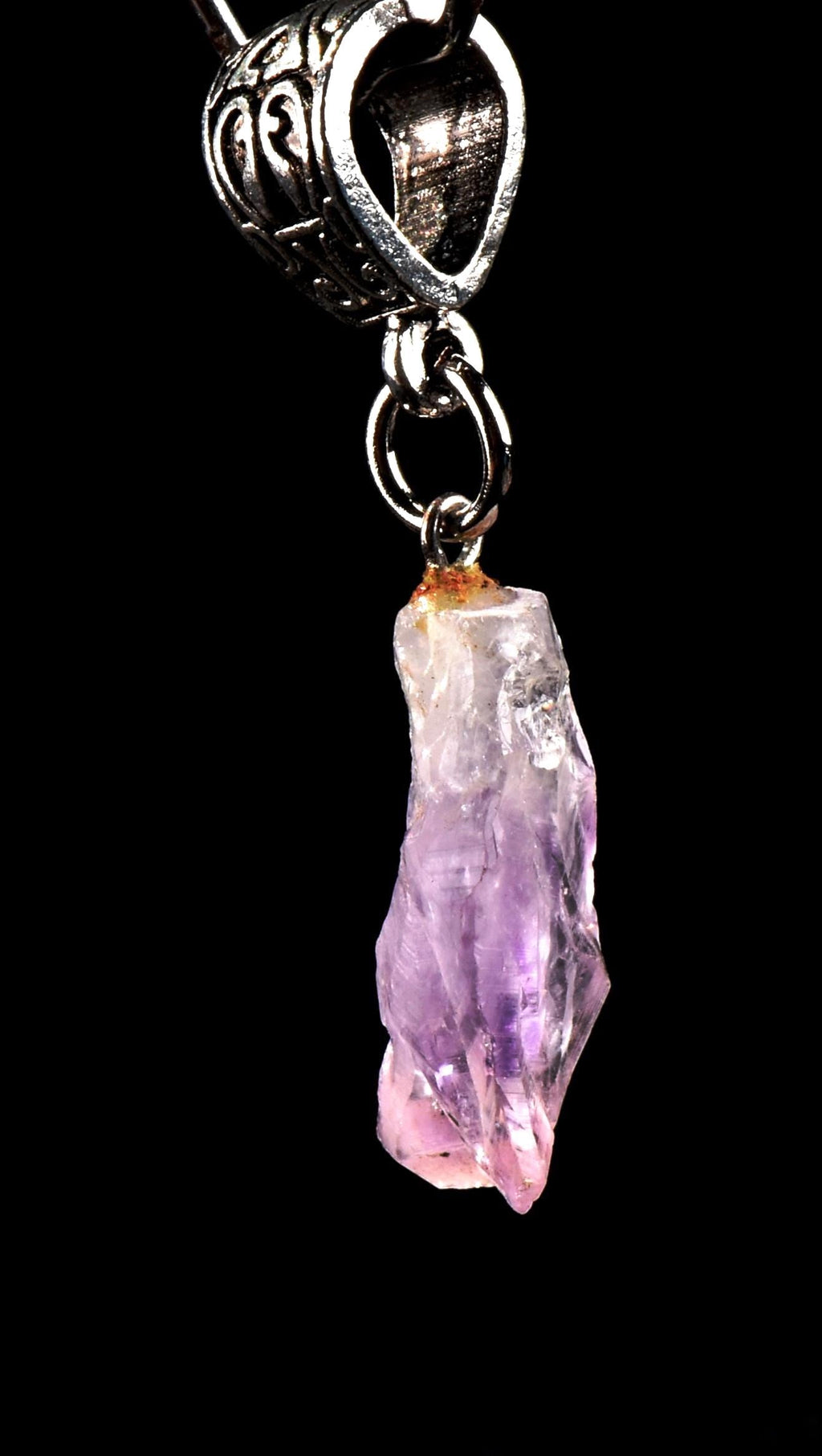 Satyaloka   quartz with amethyst hue pendant High frequency synergy 12 healing  bliss crystal    #7117
