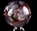 Himalayan  red Agnitite Rainbow,window crystal 10.5 cms sphere  supra mental manifestation  # 7058