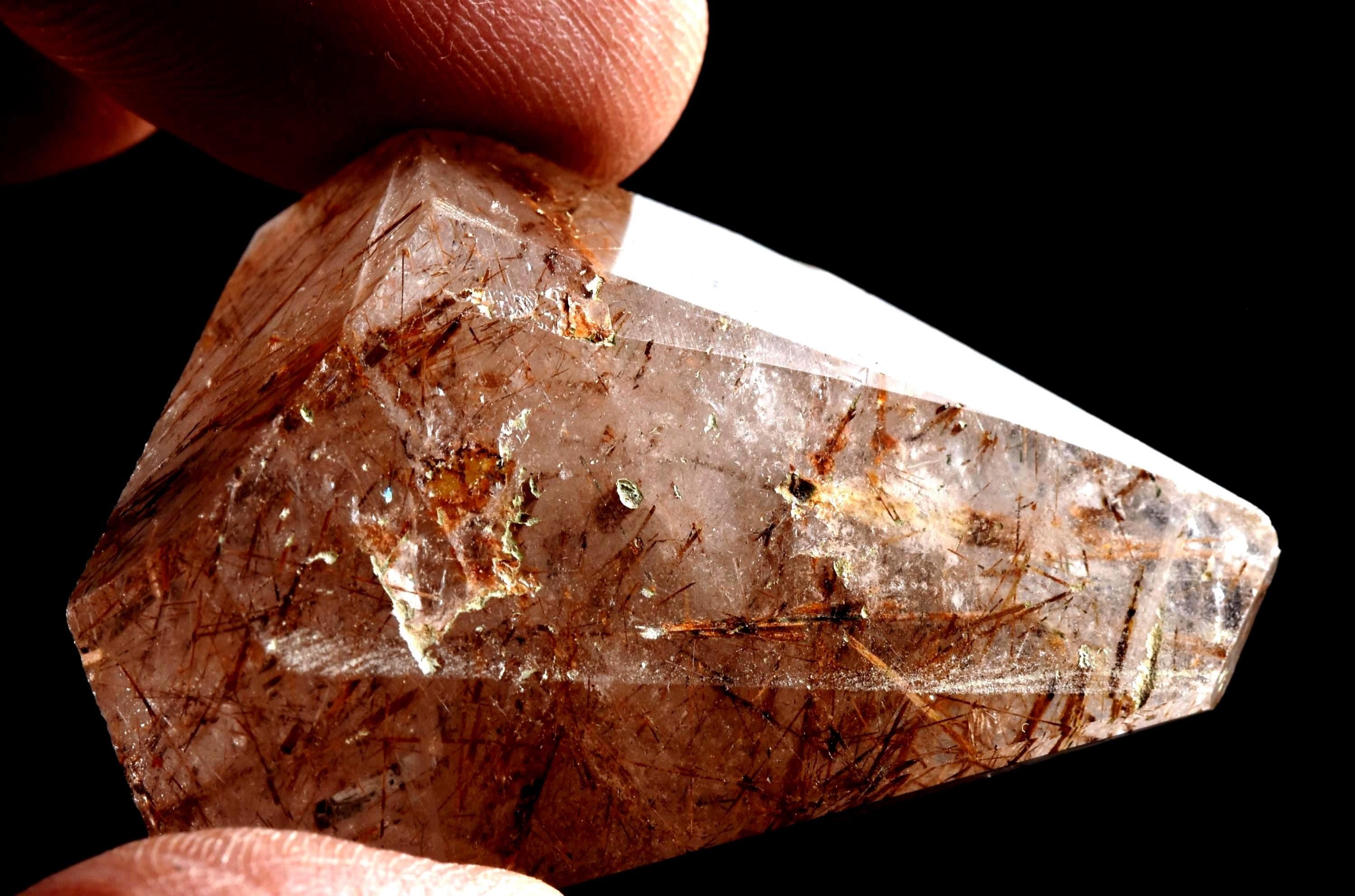 Golden  rutile  mystic free form cleans aura,scrying,spiritual inspiration   #7592