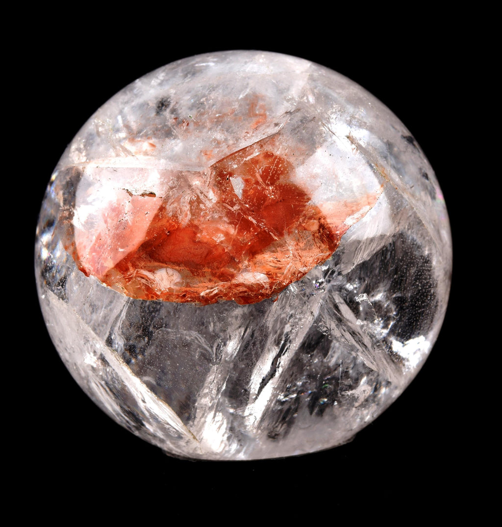 Himalayan  golden healer / Agnitite pink/gold Rainbow, sphere  supra mental manifestation  # 7868