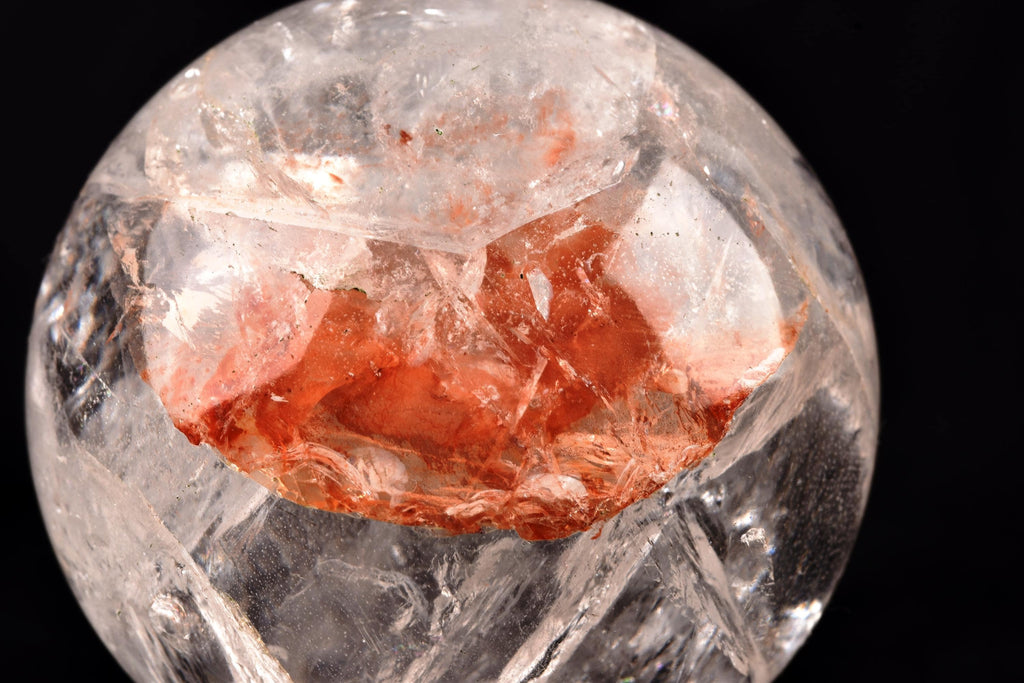 Himalayan  golden healer / Agnitite pink/gold Rainbow, sphere  supra mental manifestation  # 7868