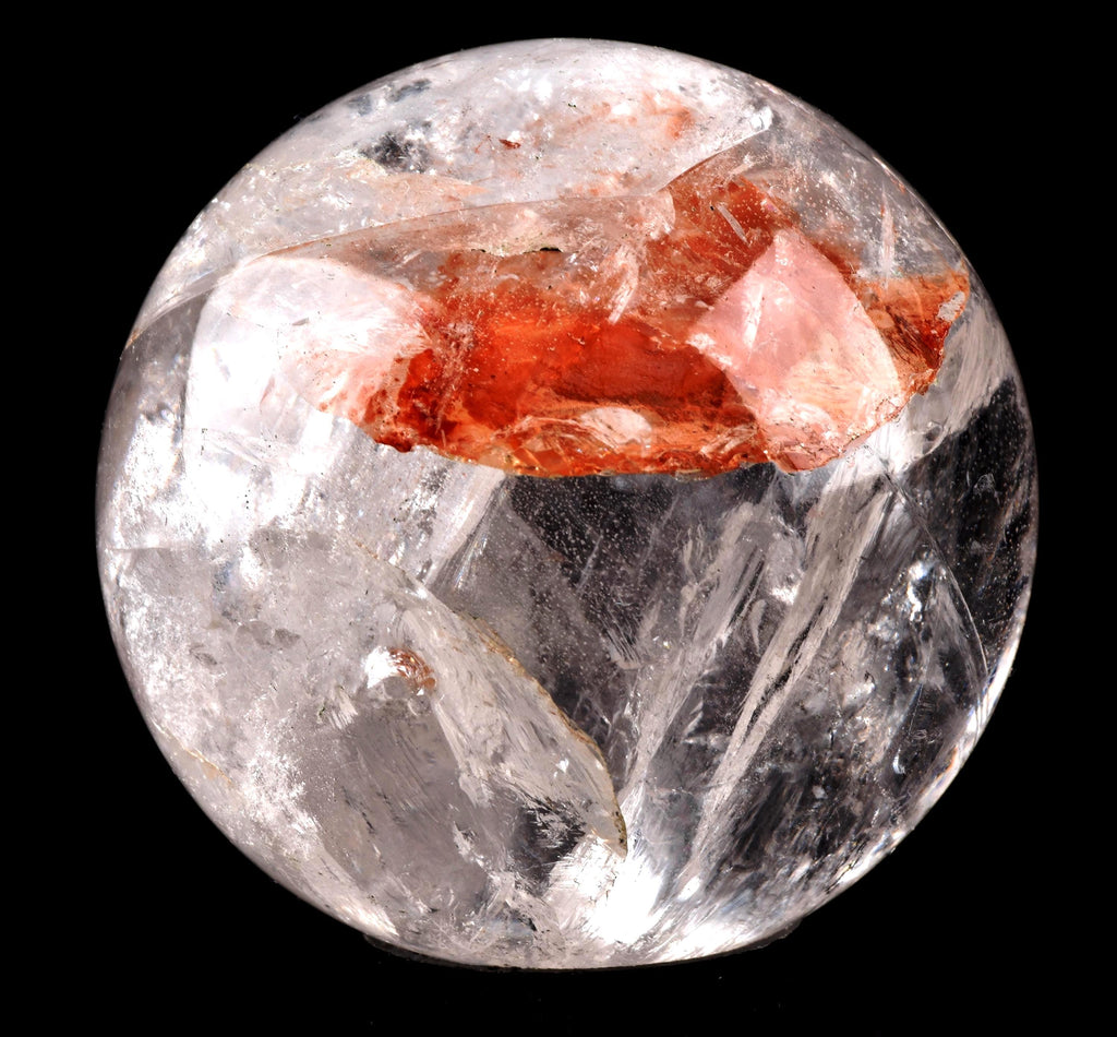 Himalayan  golden healer / Agnitite pink/gold Rainbow, sphere  supra mental manifestation  # 7868