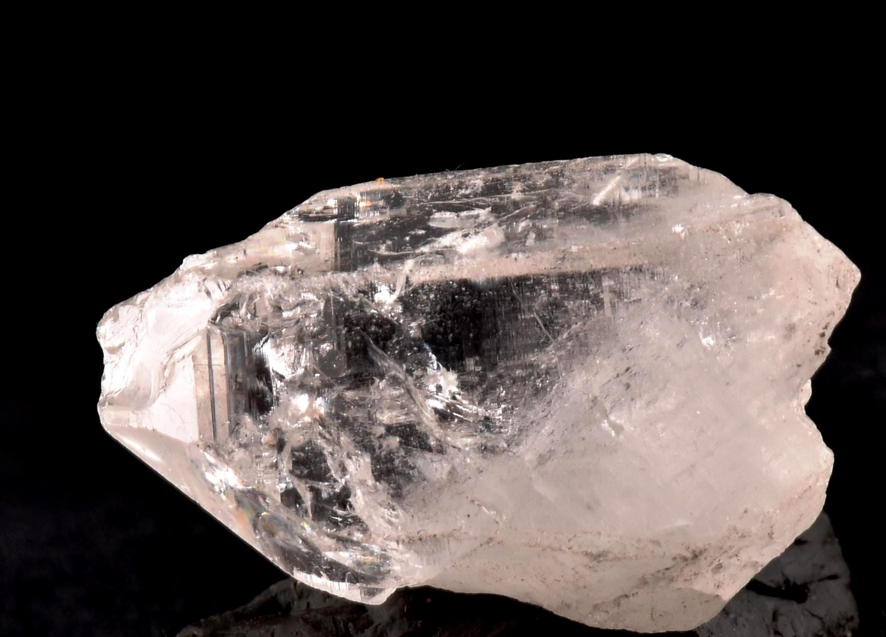 Himalayan  High Frequency Very Powerful  silver lemurian warrior quartz rainbow ancient wisdom #7607
