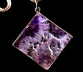 Super seven melody stone  chevron square plate   pendant psychic abilities spiritual elevation    7261