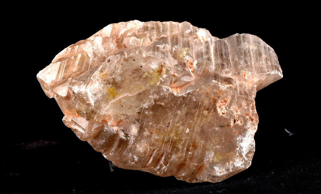 Himalayan Scalar space ship ice quartz gwindel manifestation  trigonic markings and rainbows, deep striated, doorways golden healer #7912