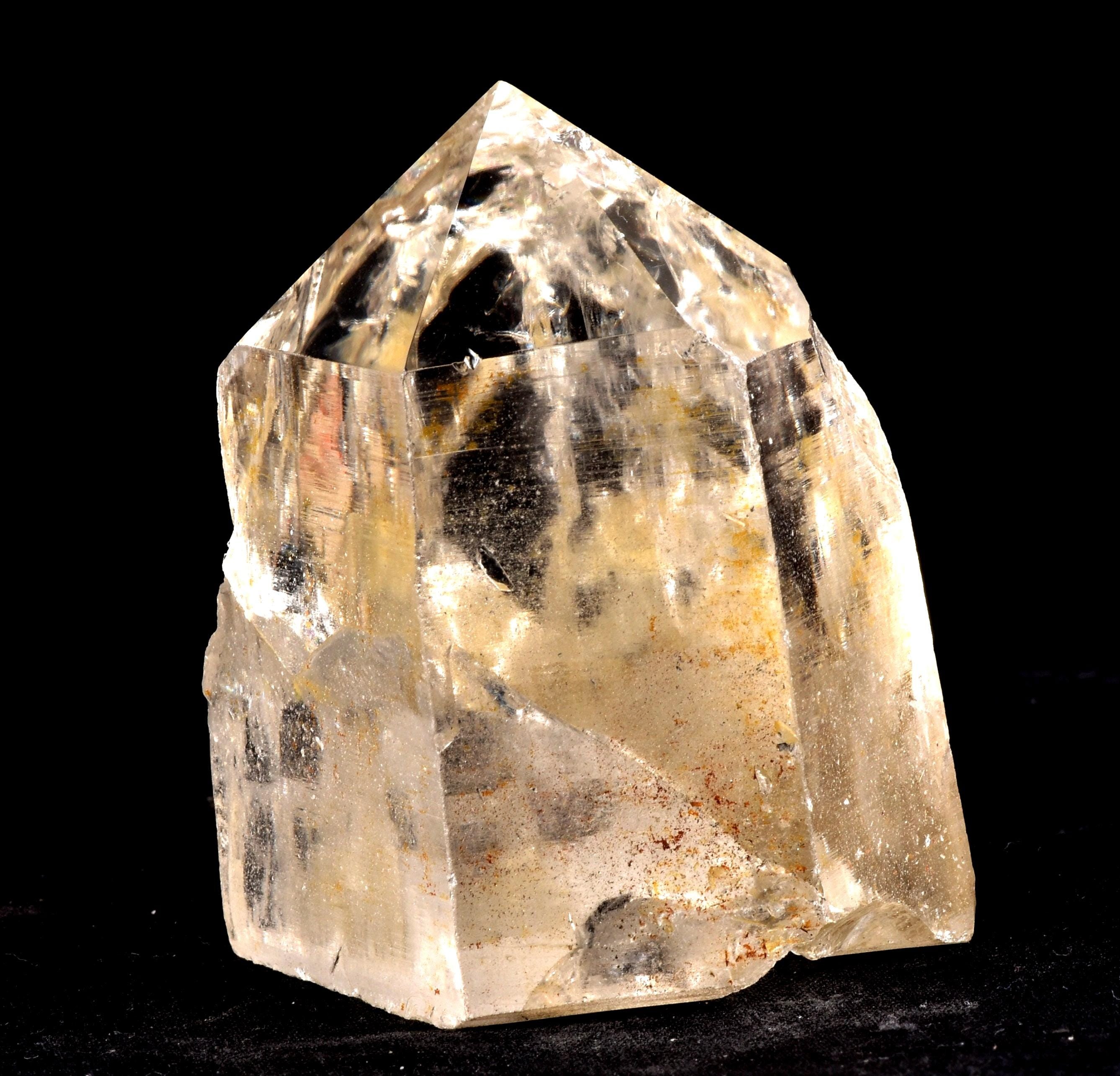 Himalayan smoky bernacle quartz  rainbow genrator with devic windows ancient  wisdom.#7913
