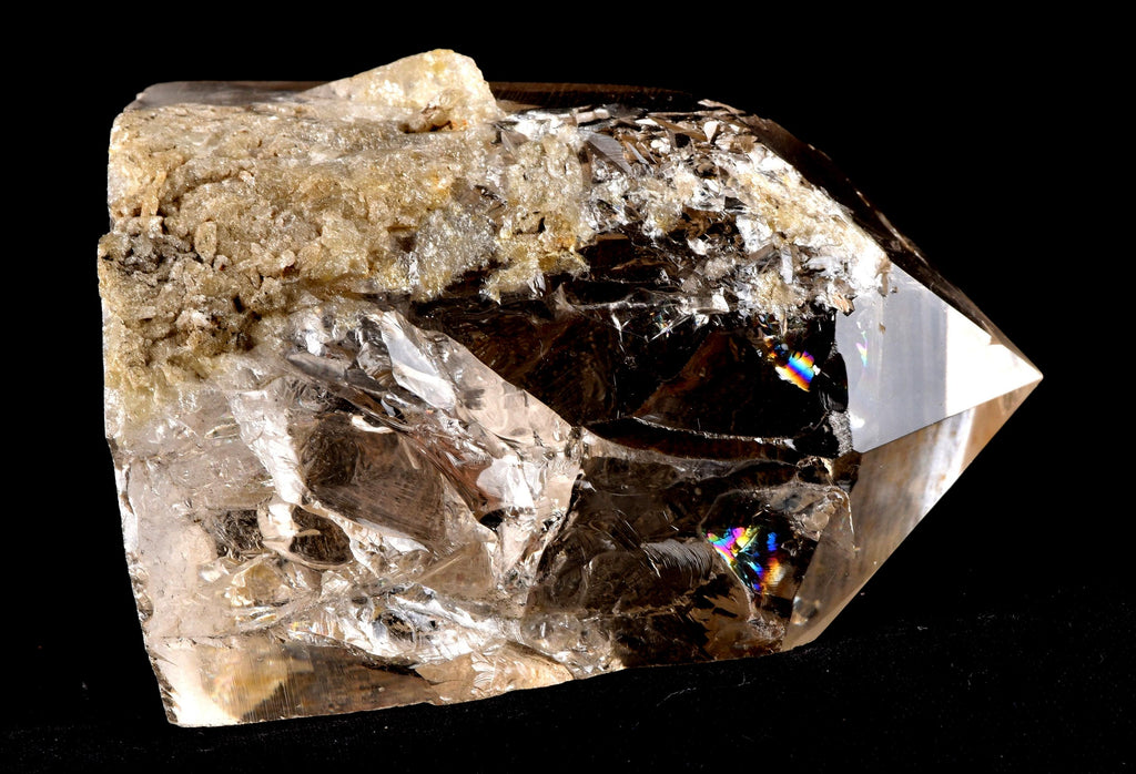 Himalayan smoky bernacle quartz  rainbow genrator with devic windows ancient  wisdom.#7913