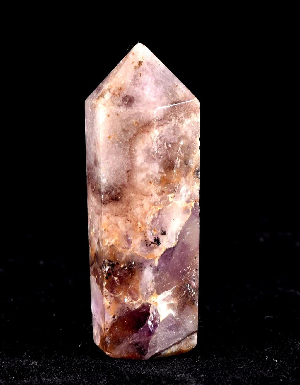Super seven Melody stone 7 chevron pocket obelisk crystal healing reiki chakra psychic abilities spiritual elevation #6646