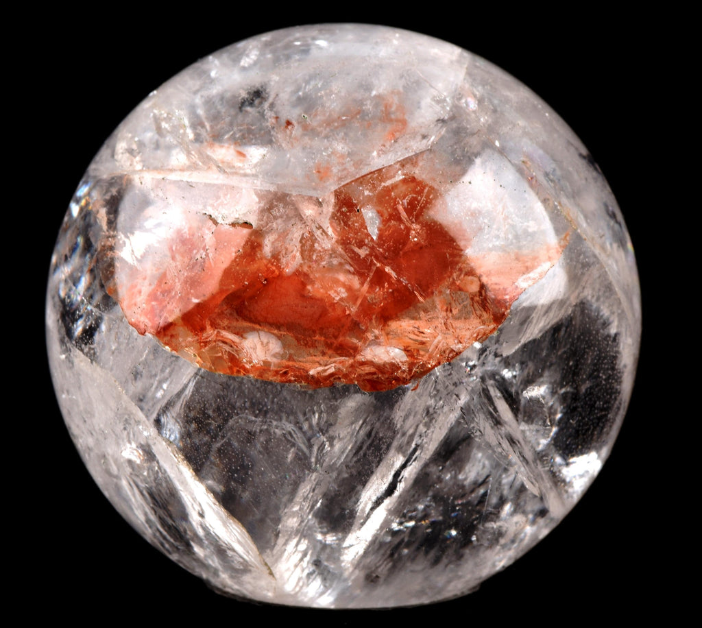 Himalayan  golden healer / Agnitite pink/gold Rainbow, sphere  supra mental manifestation  # 7868