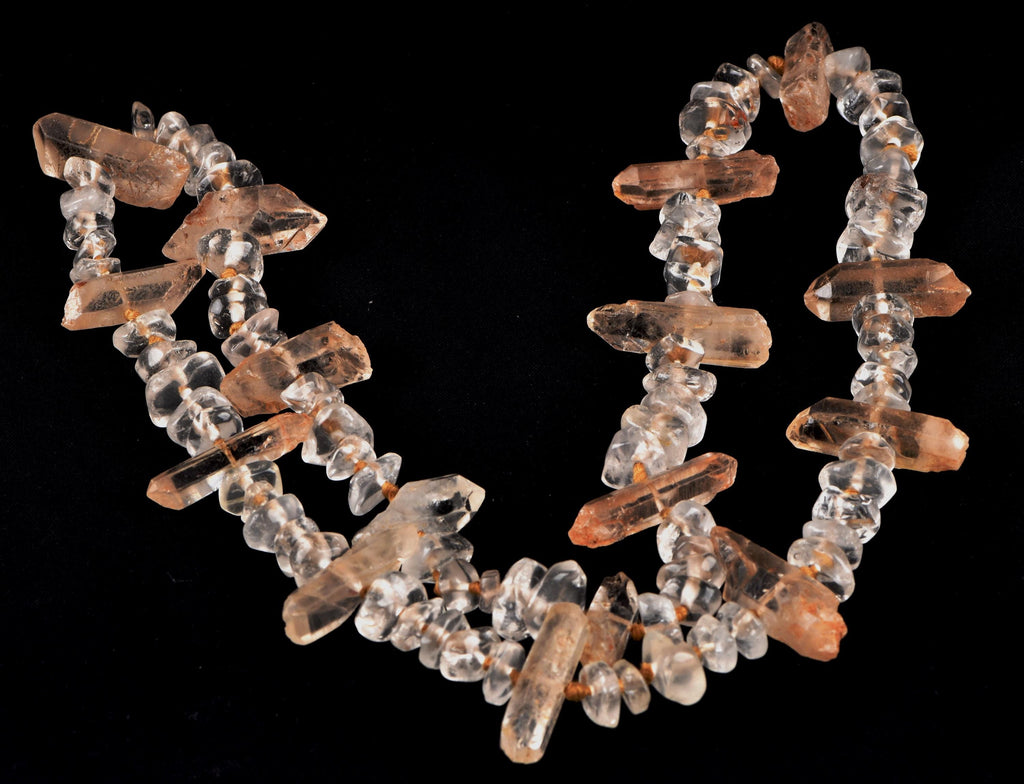 Satyaloka satyamani  with himalayan miniature crystal 25 inch original necklace  synergy 12  #7961
