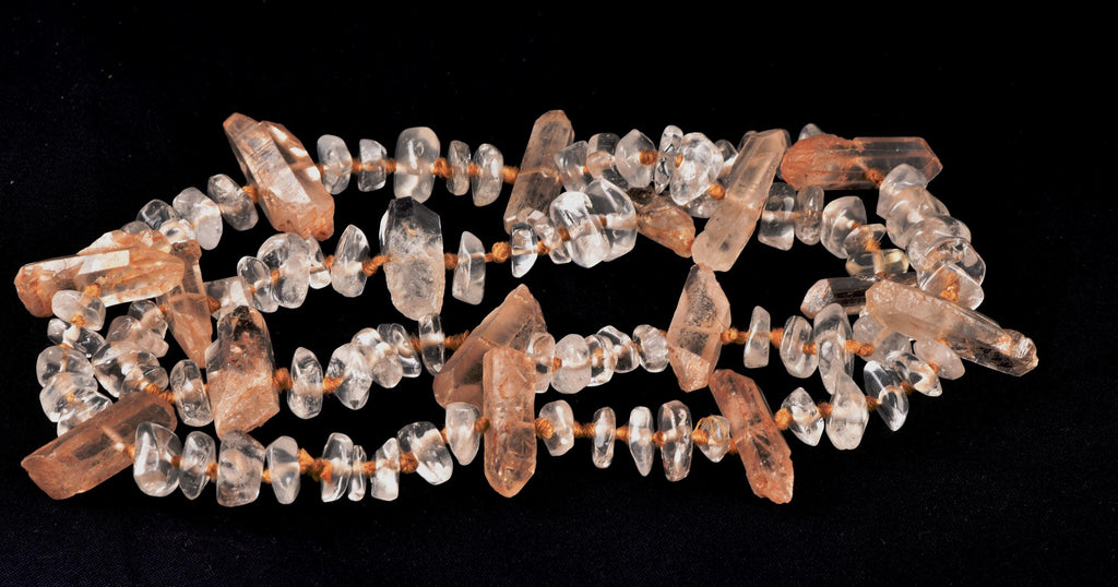 Satyaloka satyamani  with himalayan miniature crystal 25 inch original necklace  synergy 12  #7961