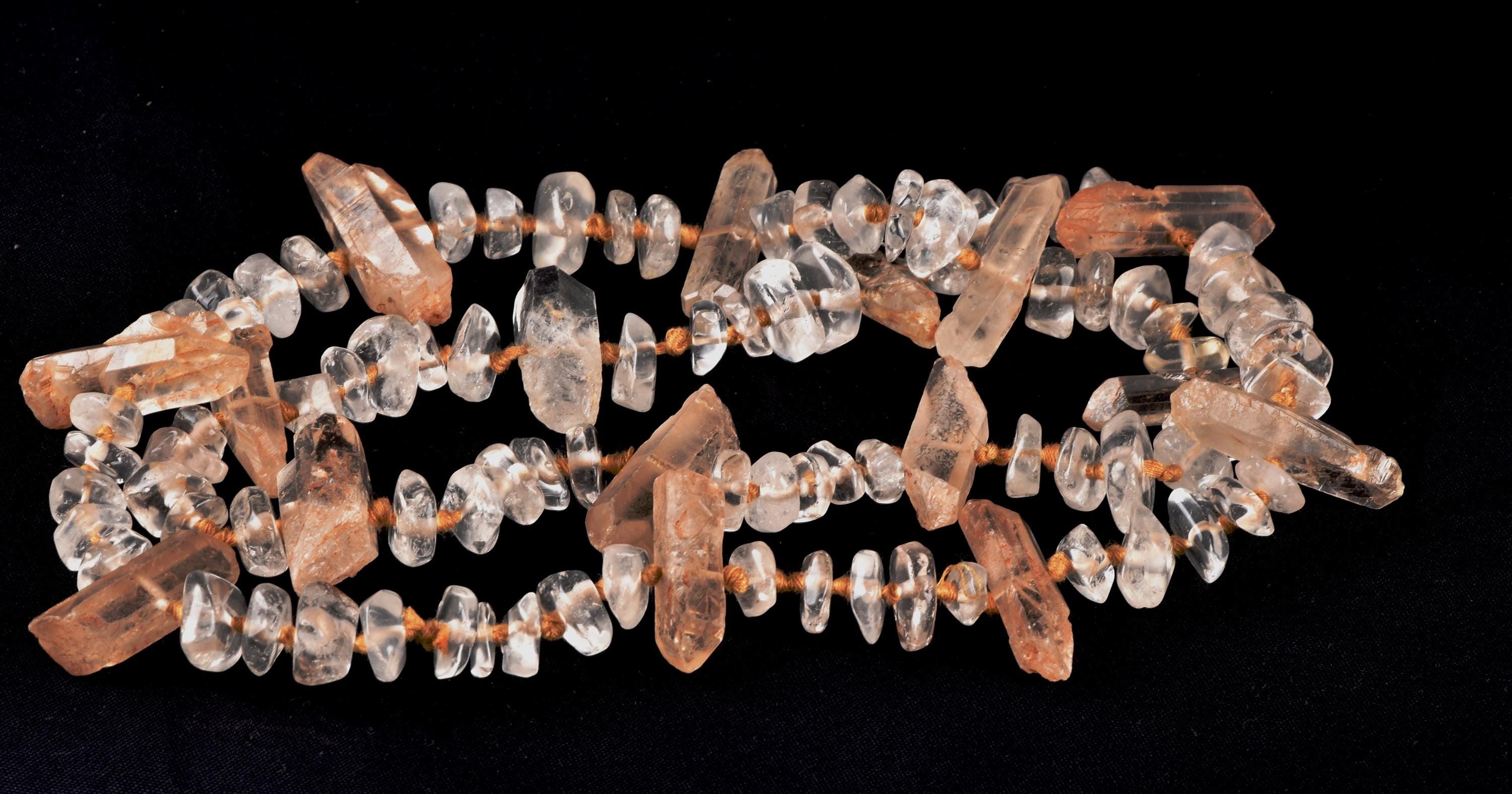 Satyaloka satyamani  with himalayan miniature crystal 25 inch original necklace  synergy 12  #7961