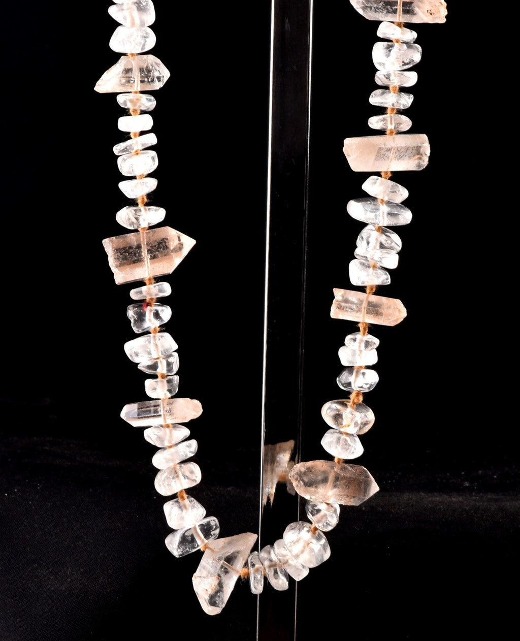 Satyaloka satyamani  with himalayan miniature crystal 25 inch original necklace  synergy 12  #7961