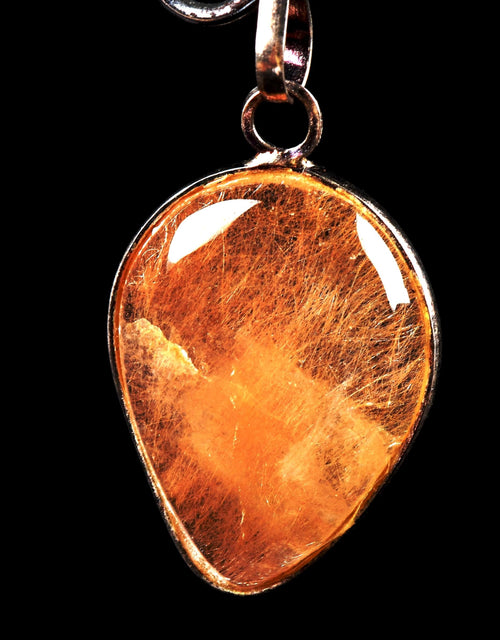 Golden  rutile  mystic pendant cleans aura,scrying,spiritual inspiration   #7949