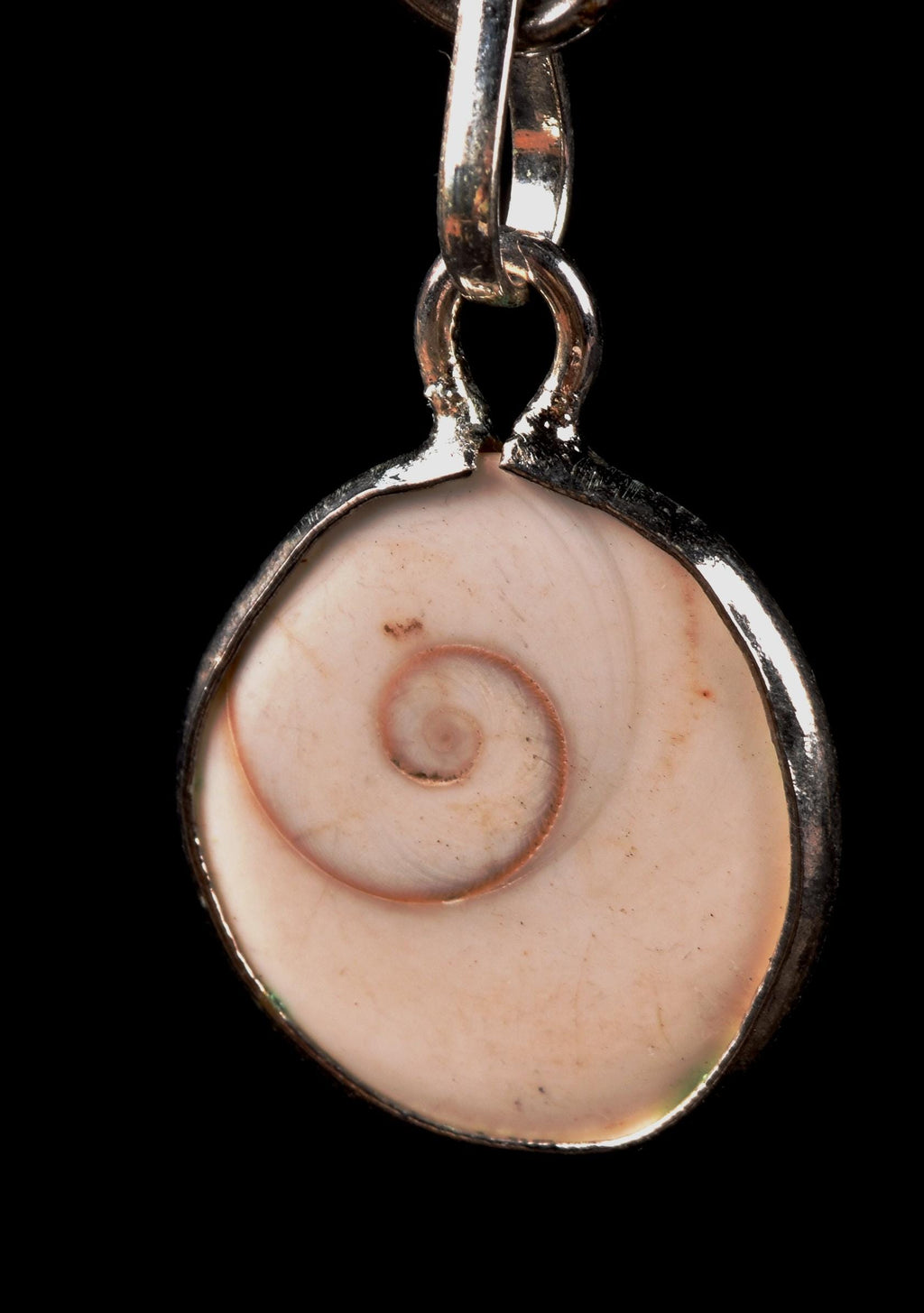 gomati chakra ''shivas third eye'' sterling silver  pendant  #7951