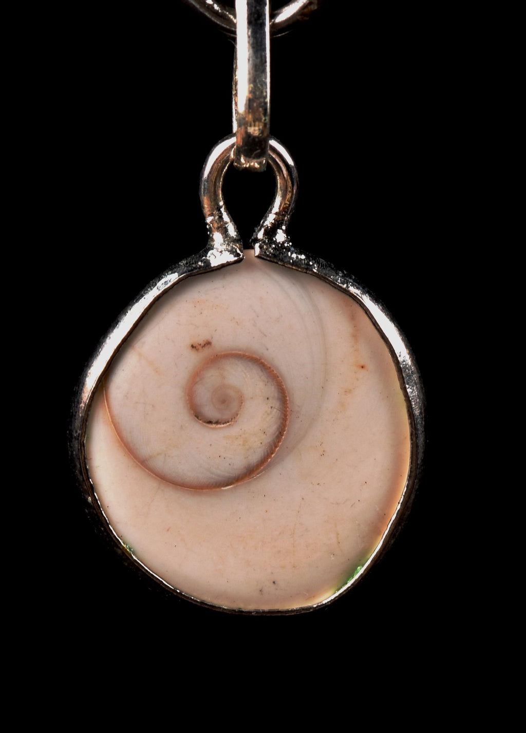 gomati chakra ''shivas third eye'' sterling silver  pendant  #7951