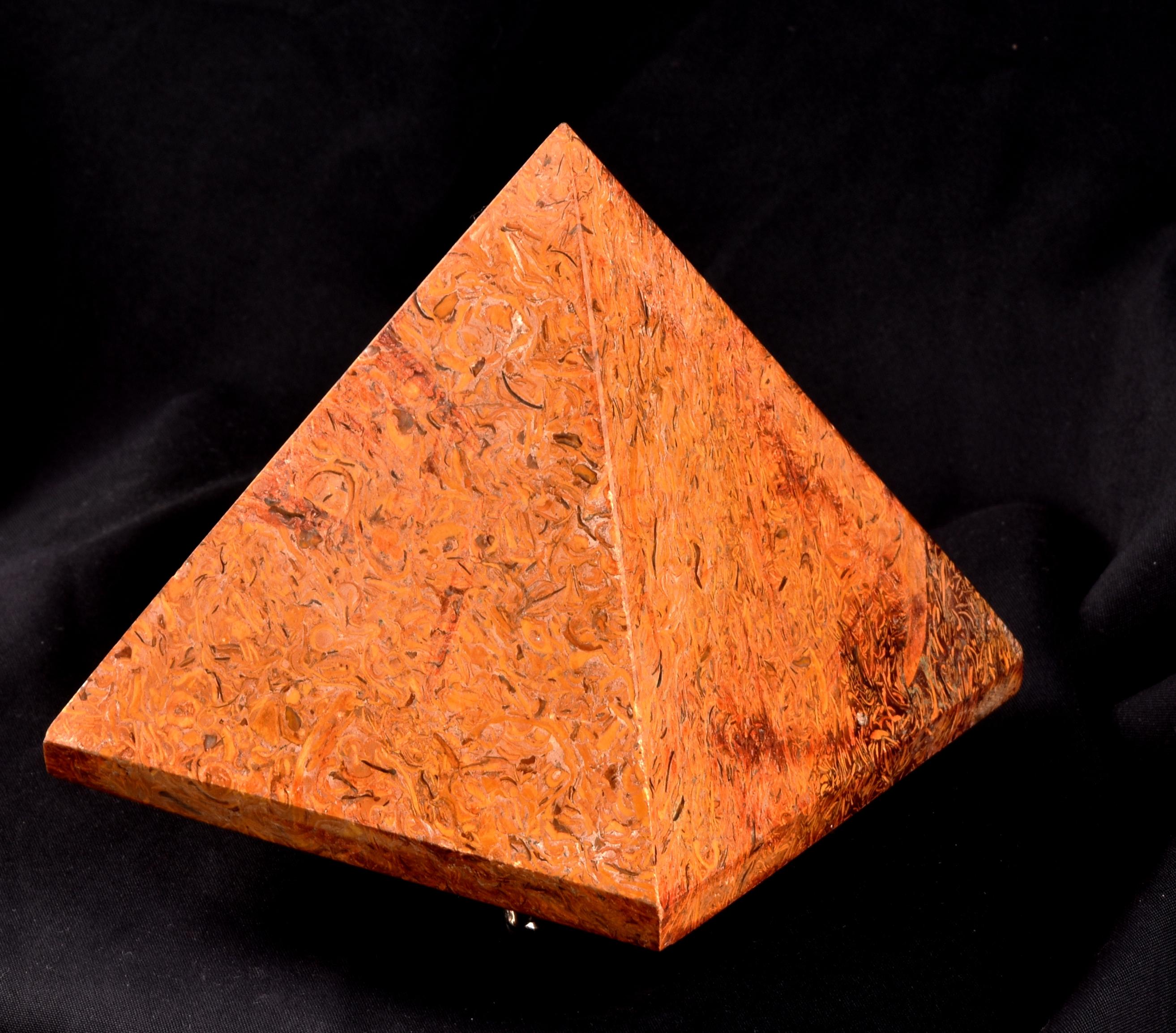 Natural Mirium stone callygraphy stone Mystic Pyramid  7958