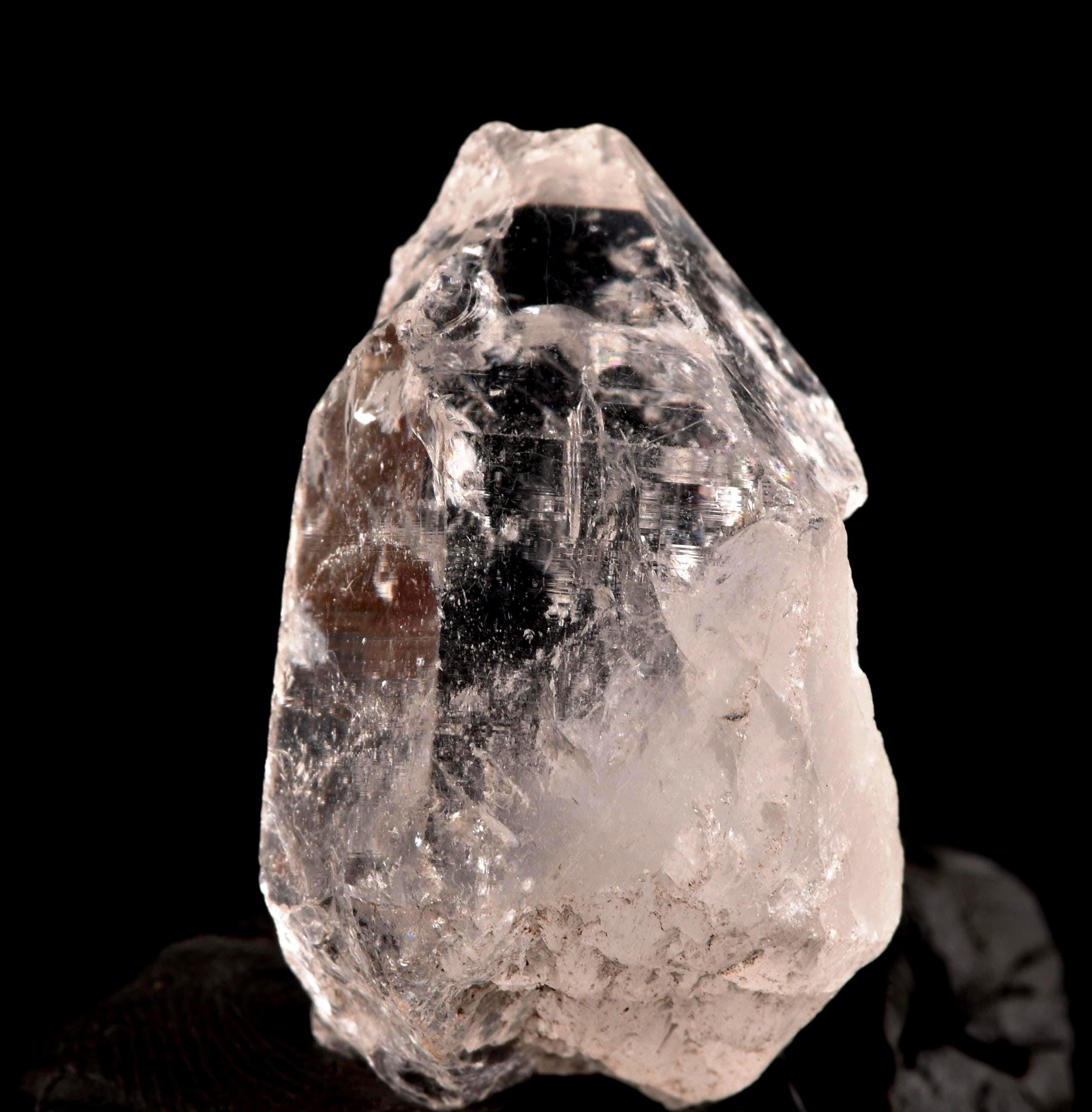 Himalayan  High Frequency Very Powerful  silver lemurian warrior quartz rainbow ancient wisdom #7607