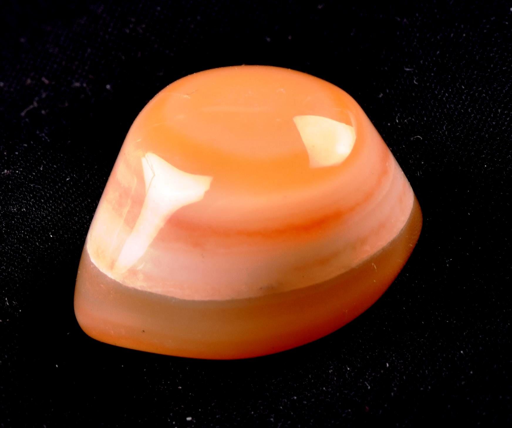 Rare Mystic Sulemani  pink Carnelian natural  ''evil eye'' # 7273