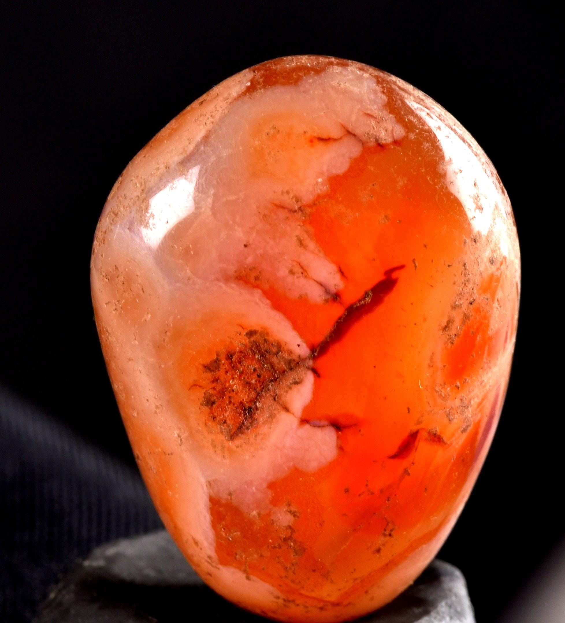 Rare Mystic Sulemani  pink Carnelian natural  stone  7910
