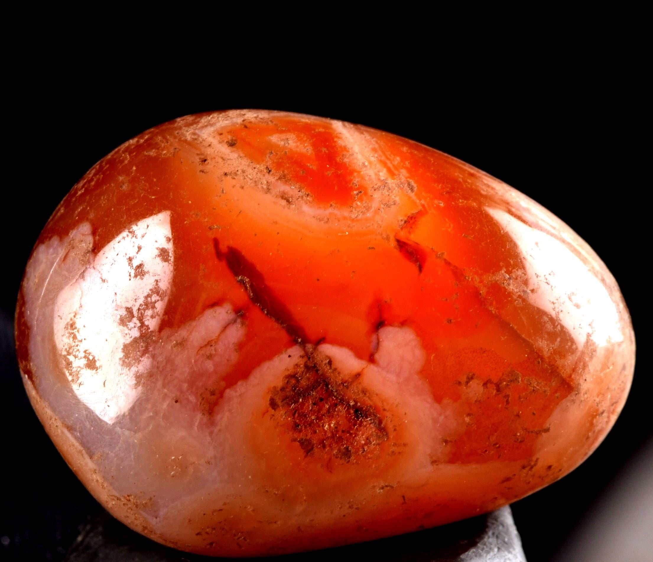 Rare Mystic Sulemani  pink Carnelian natural  stone  7910