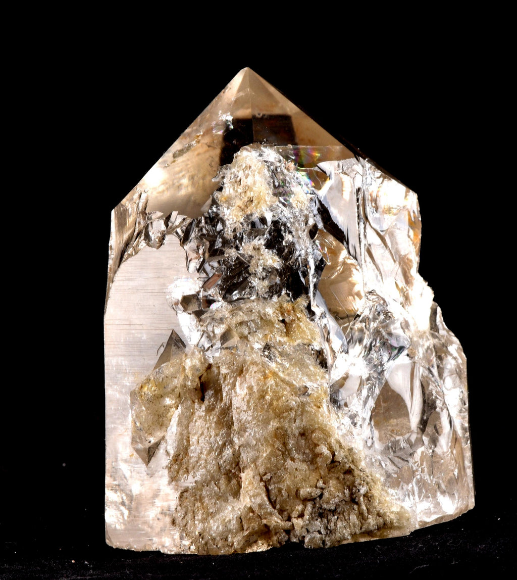 Himalayan smoky bernacle quartz  rainbow genrator with devic windows ancient  wisdom.#7913