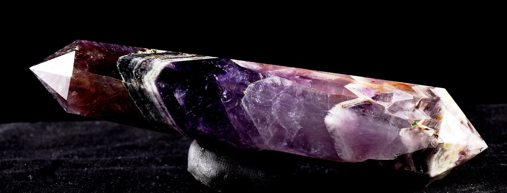 Super seven 7 melody stone double terminated chevron shaman wand  7923
