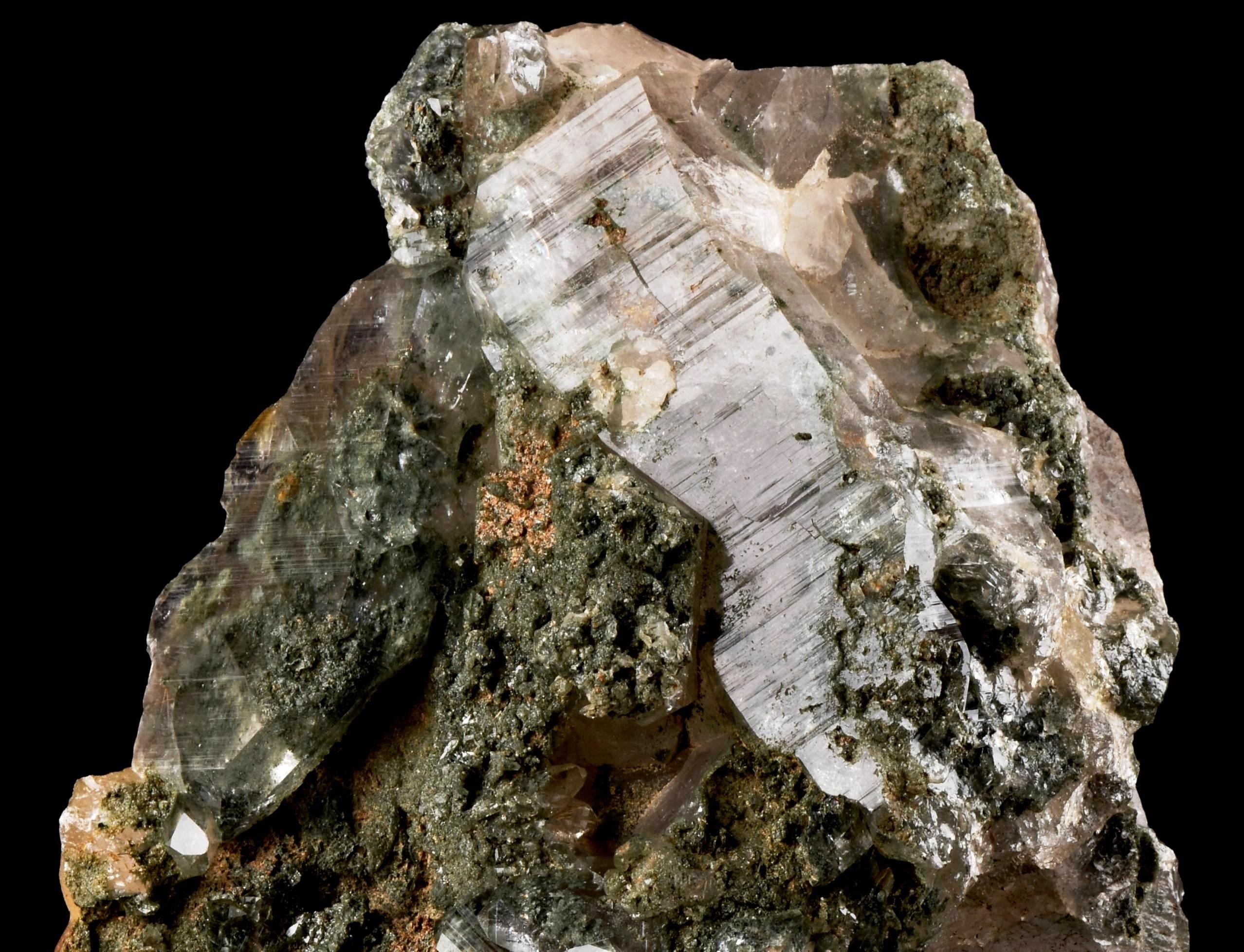 Himalayan Green Chlorite Quartz Crystal Family Flower #7203