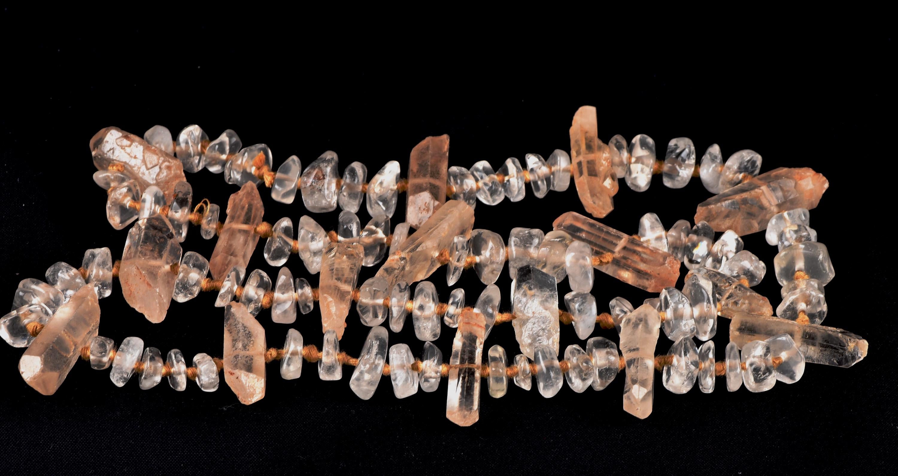 Satyaloka satyamani  with himalayan miniature crystal 25 inch original necklace  synergy 12  #7961