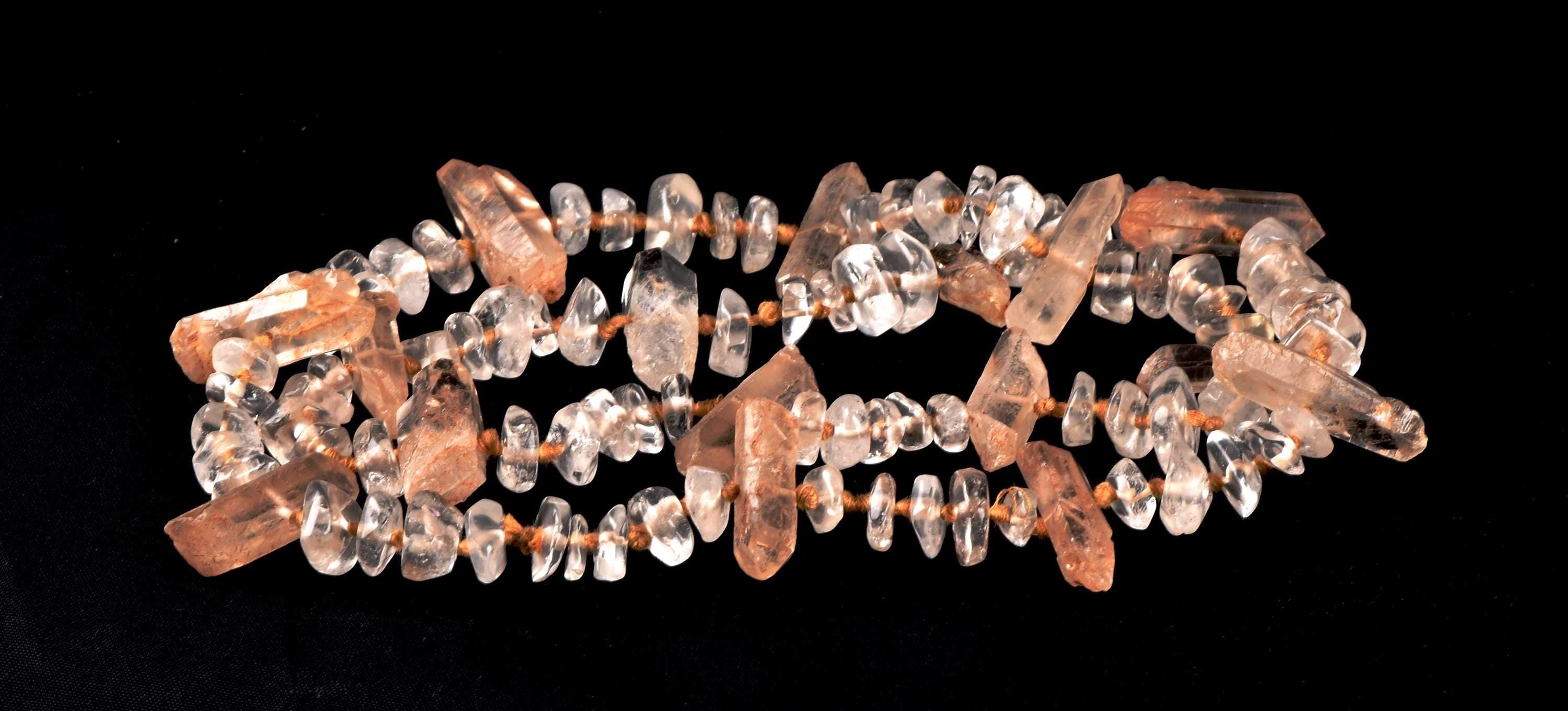 Satyaloka satyamani  with himalayan miniature crystal 25 inch original necklace  synergy 12  #7961
