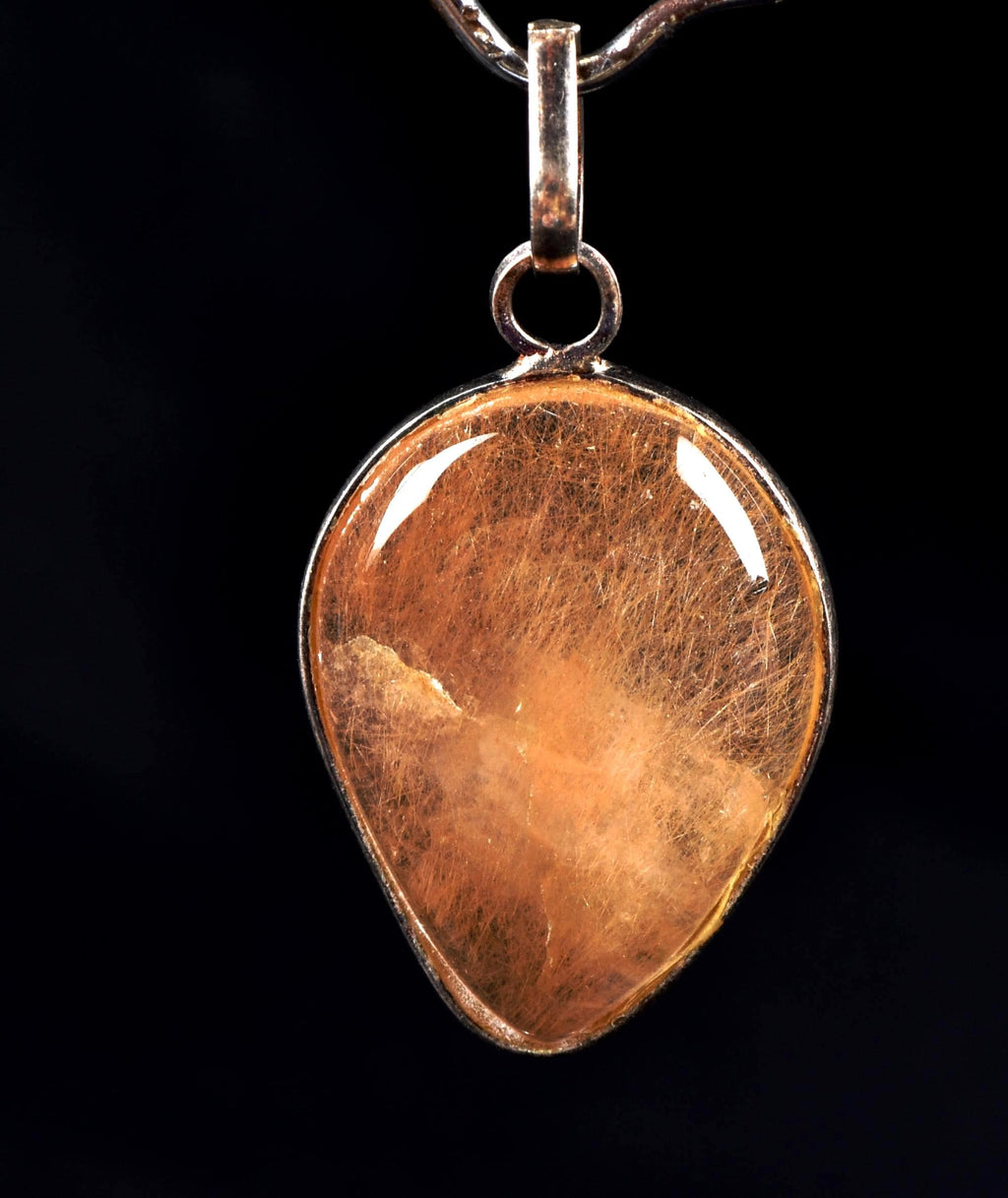 Golden  rutile  mystic pendant cleans aura,scrying,spiritual inspiration   #7949