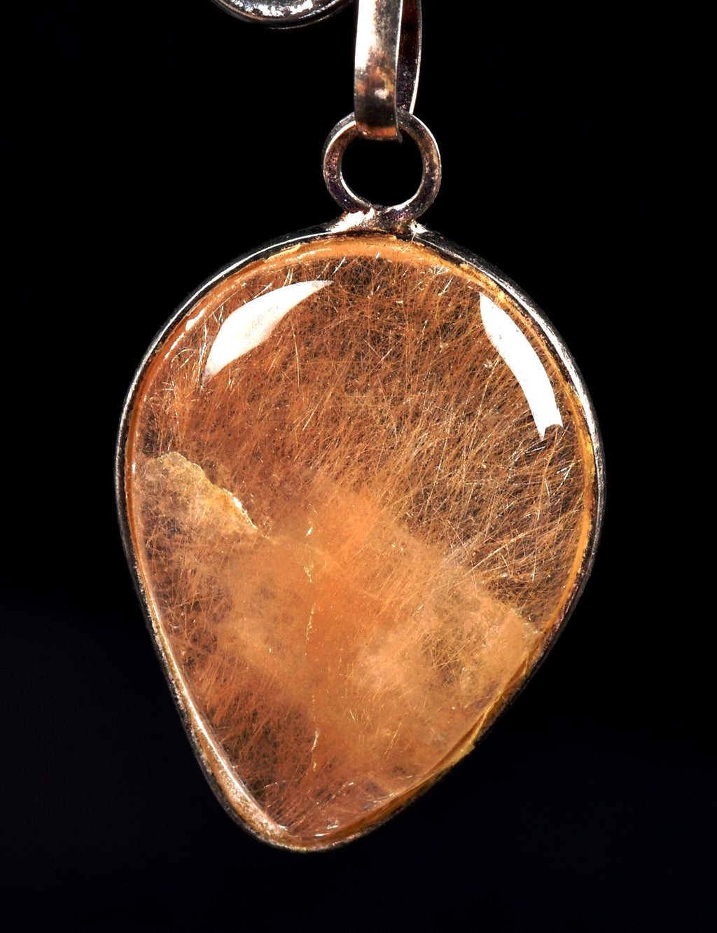 Golden  rutile  mystic pendant cleans aura,scrying,spiritual inspiration   #7949
