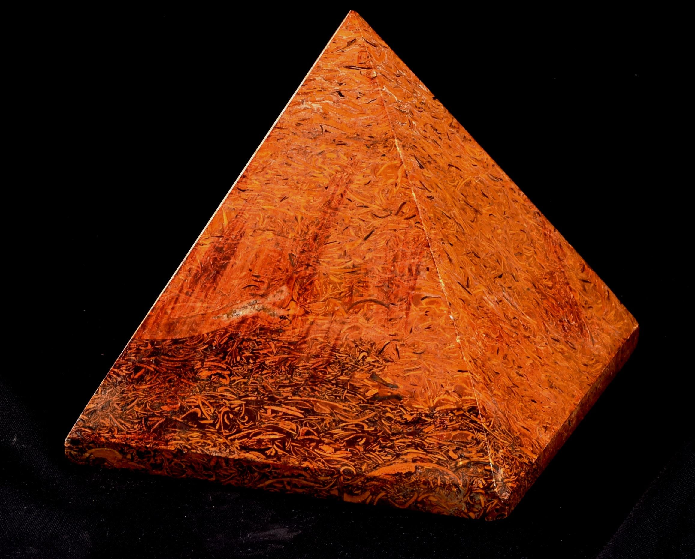 Natural Mirium stone callygraphy stone Mystic Pyramid  7958