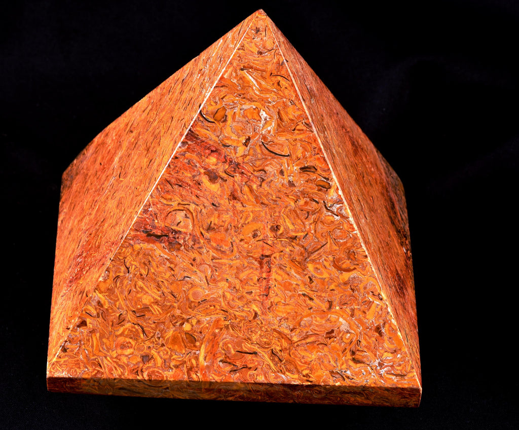 Natural Mirium stone callygraphy stone Mystic Pyramid  7958