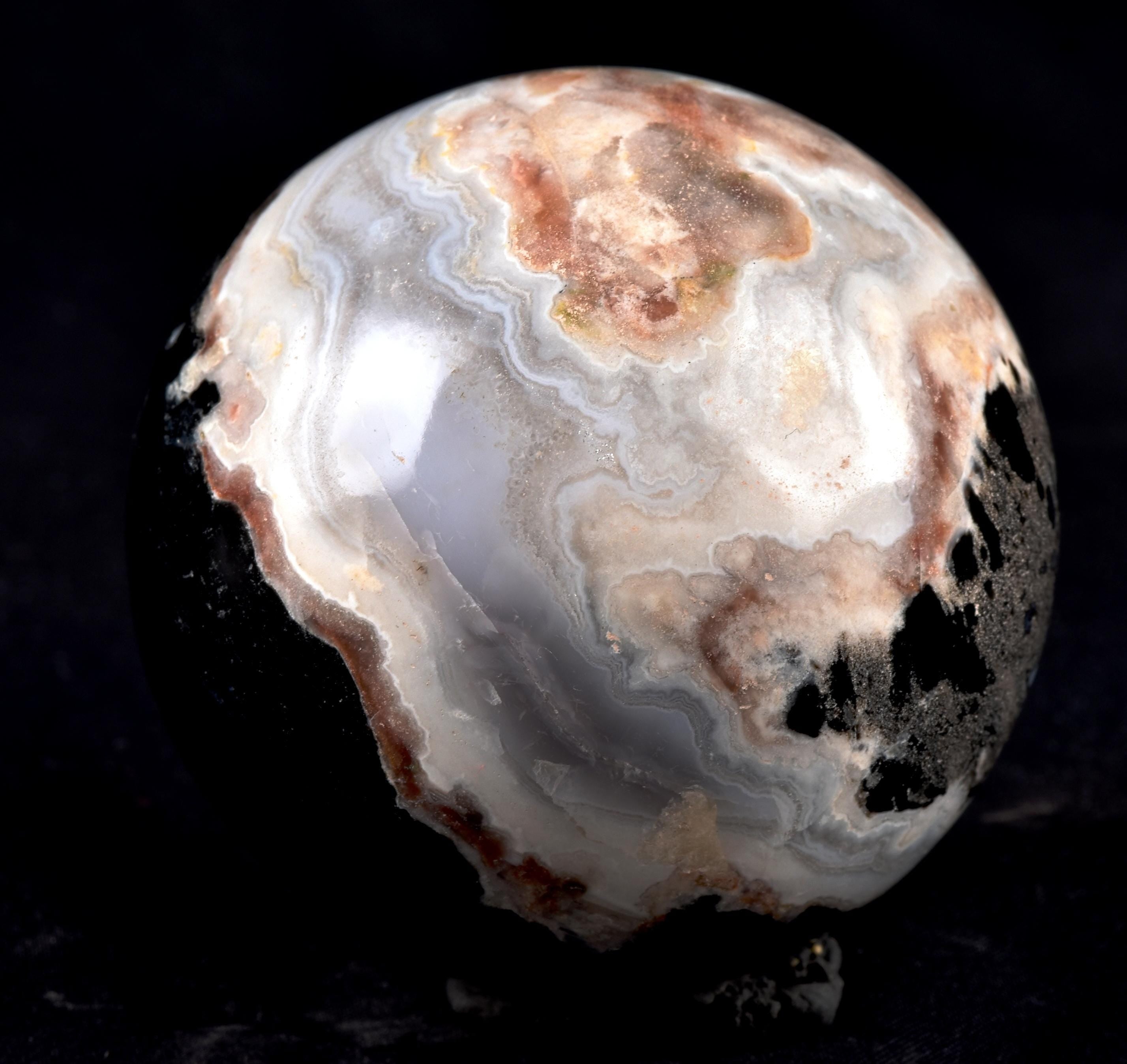 Rare Mystic Sulemani ''evil eye'' sphere  bhaisajyaguru soloman stone shaman protection 7955