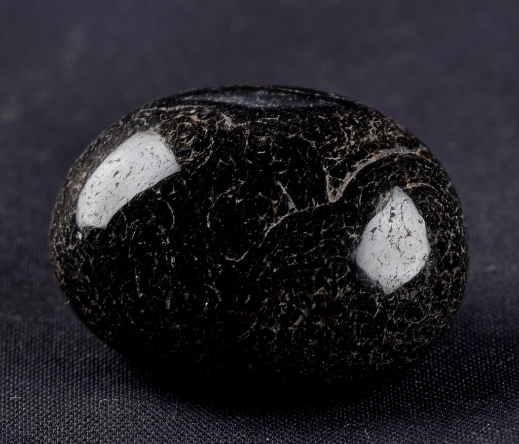 Mystic old  black Sulemani  stone/dzi  / bhaisajyaguru  shaman protection reach patina  #8036