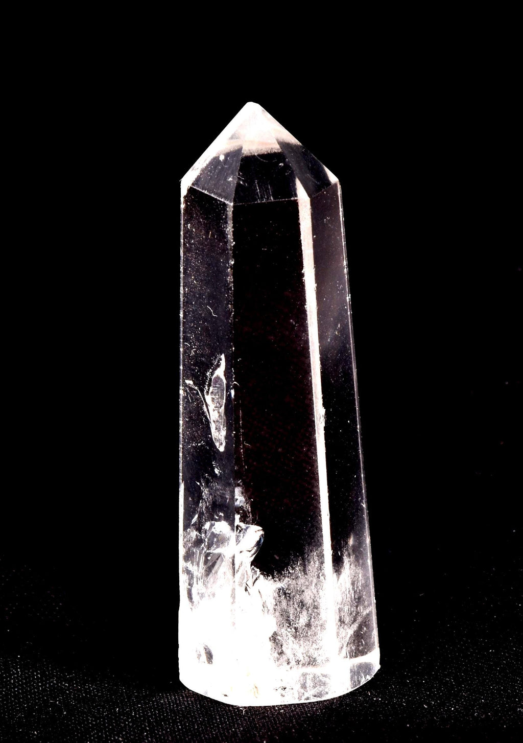 Himalayan wisdom quartz  6 sided   devic mirror obelisk wand   8042