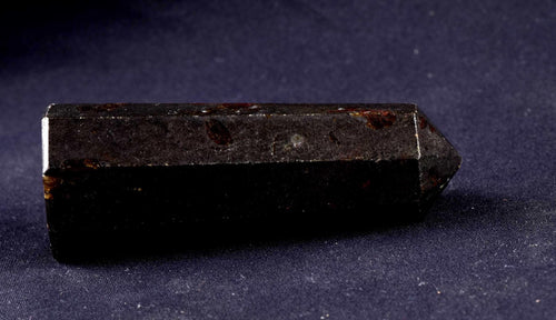 Black tourmaline  eight sided obelisk  negativity,radiation shaman  healing wand # 8056