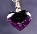 super seven 7 melody stone heart shape tiny pendant   # 8051