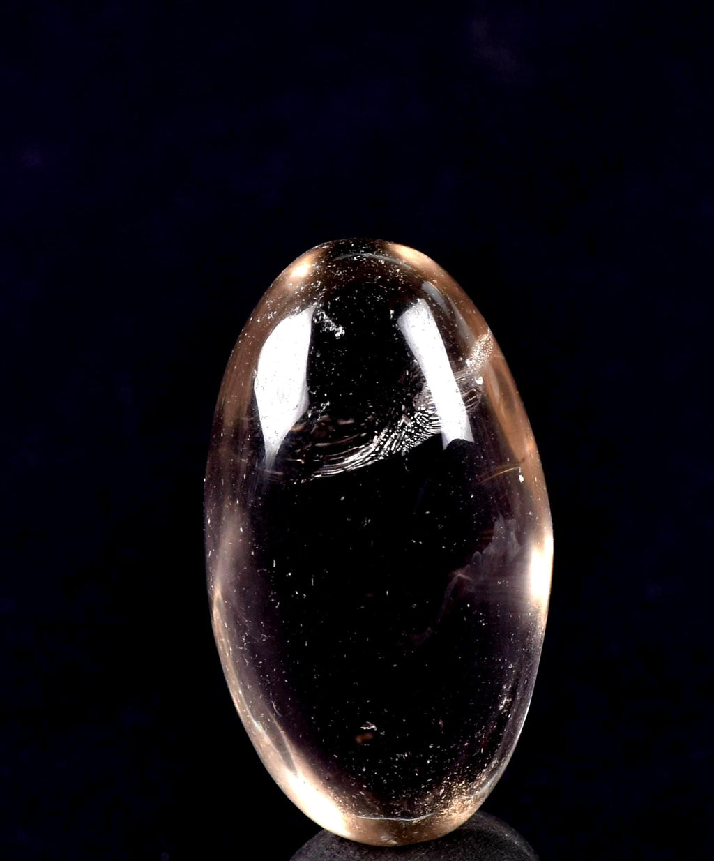 Satyaloka satyamani smoky quartz scrying devic mirror Lingam   High frequency synergy 12 crystal ''sat-chit -ananda   7659
