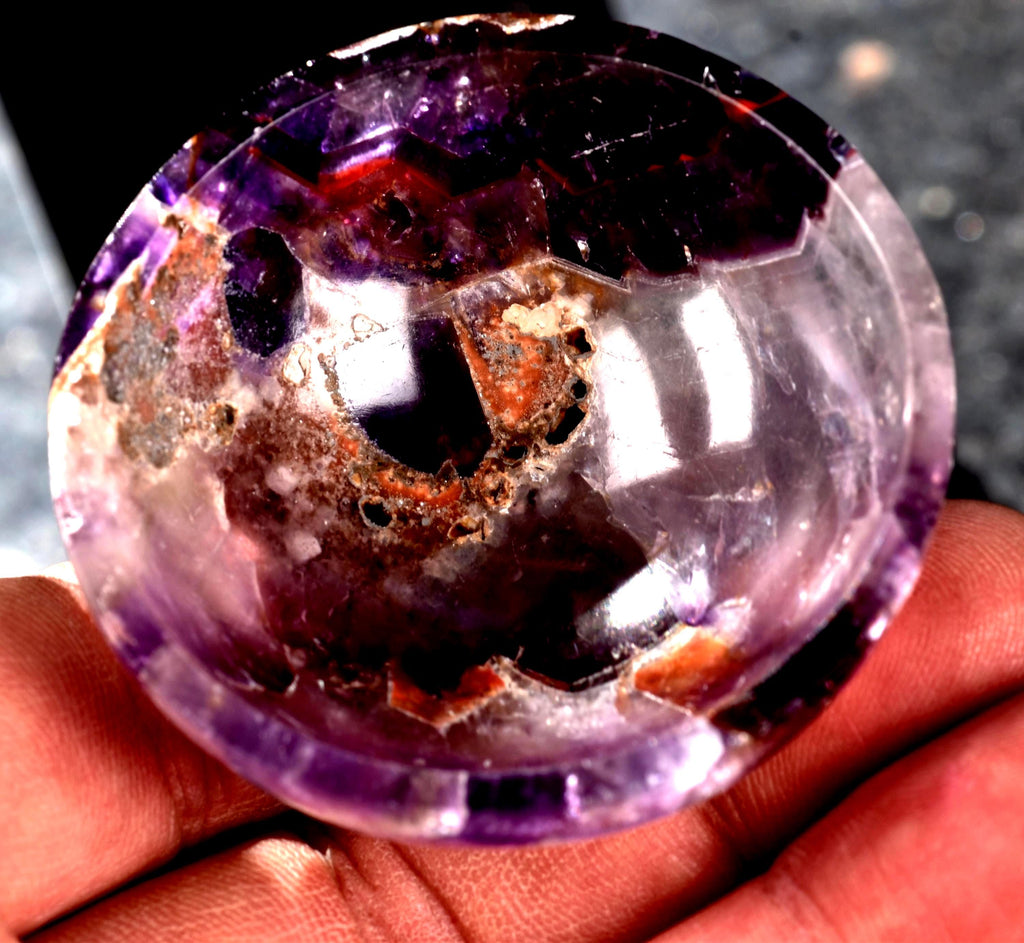 Super seven melody stone  chevron  bowl   psychic abilities spiritual elevation   8083