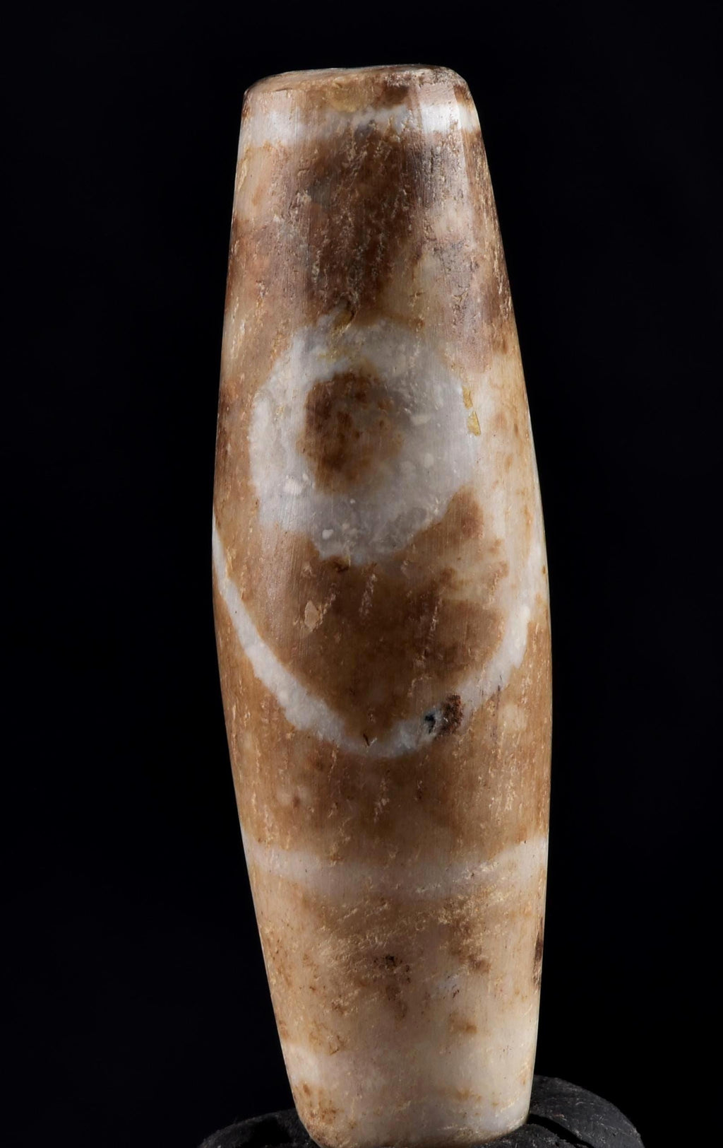 Mystic old  Sulemani  stone/dzi bead / bhaisajyaguru  two ''evil eye''shaman protection reach patina  #8102