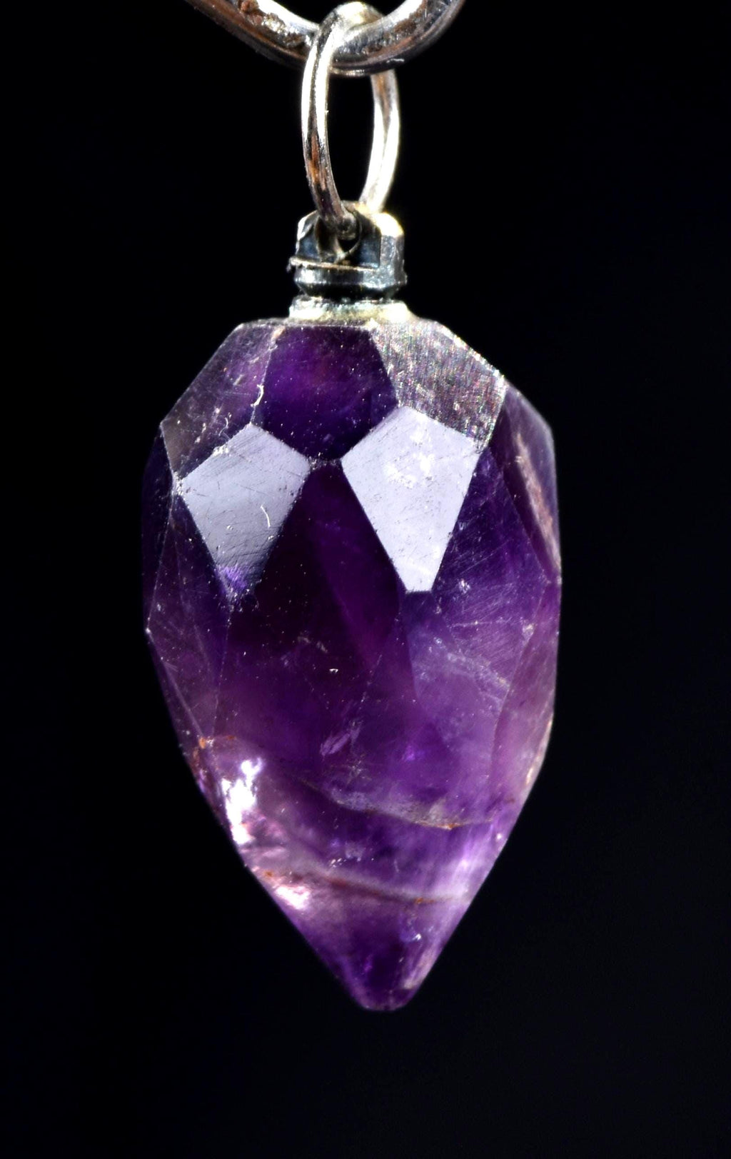 Super seven melody stone  chevron faceted grape  pendant  psychic abilities spiritual elevation   7498