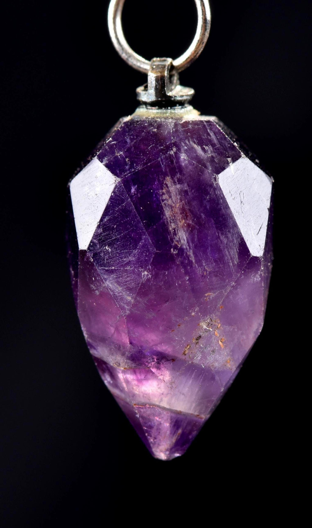 Super seven melody stone  chevron faceted grape  pendant  psychic abilities spiritual elevation   7498