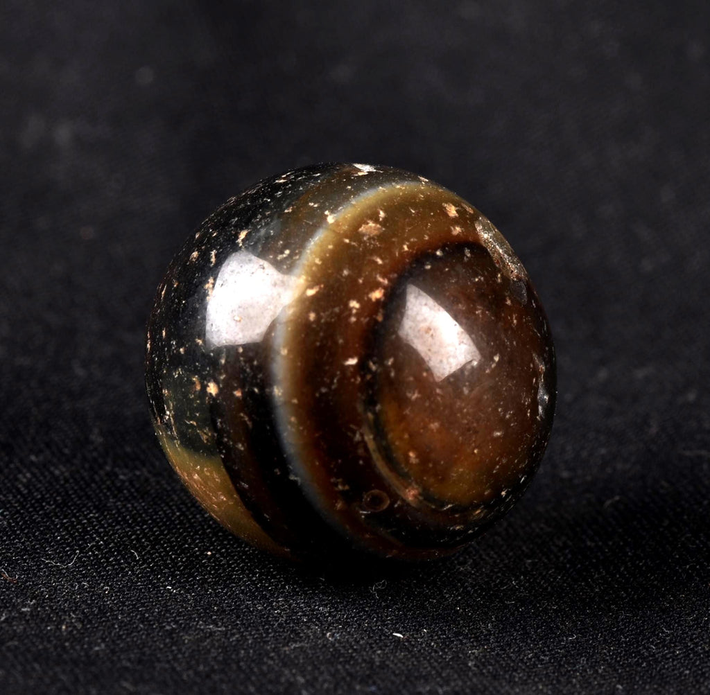 Mystic old  Sulemani  stone/dzi bead / bhaisajyaguru  shaman protection reach patina  #7807