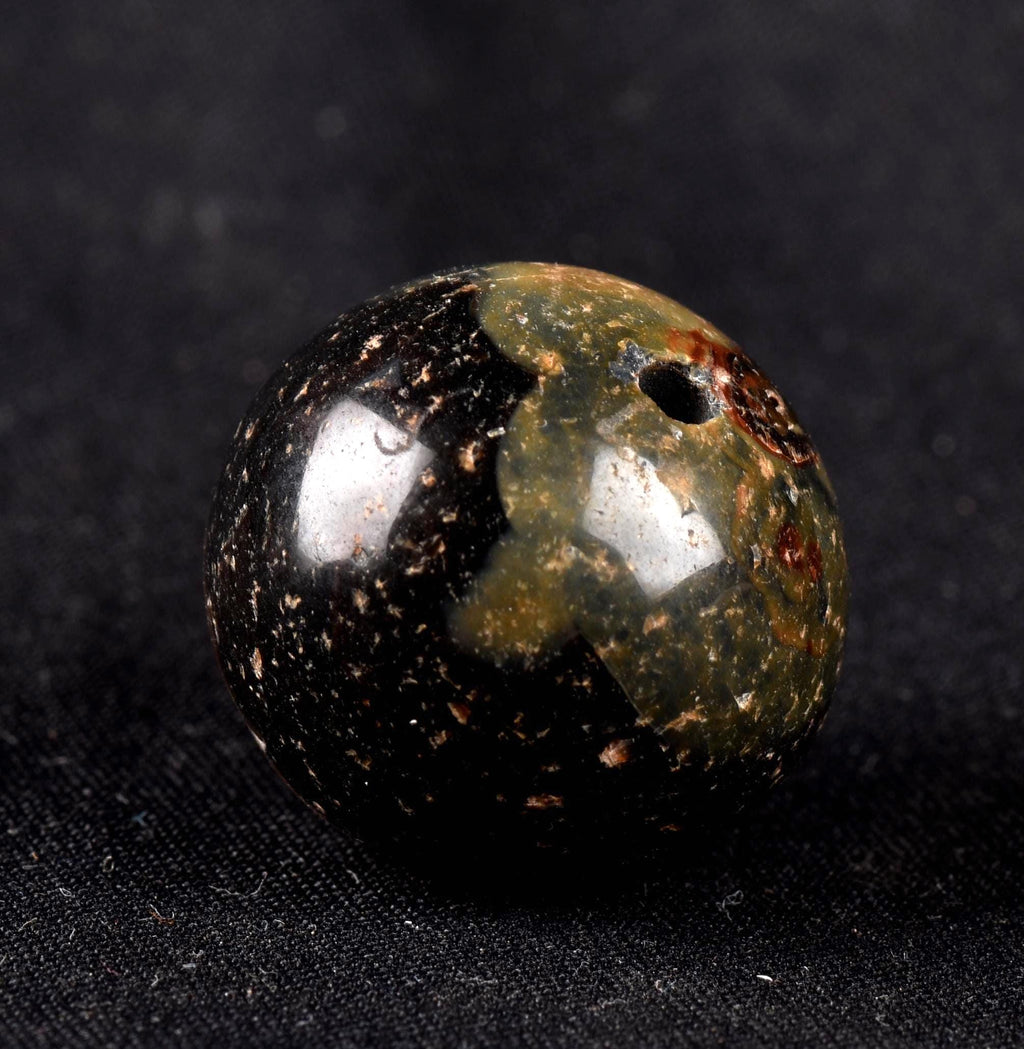 Mystic old  Sulemani  stone/dzi bead / bhaisajyaguru  shaman protection reach patina  #7807